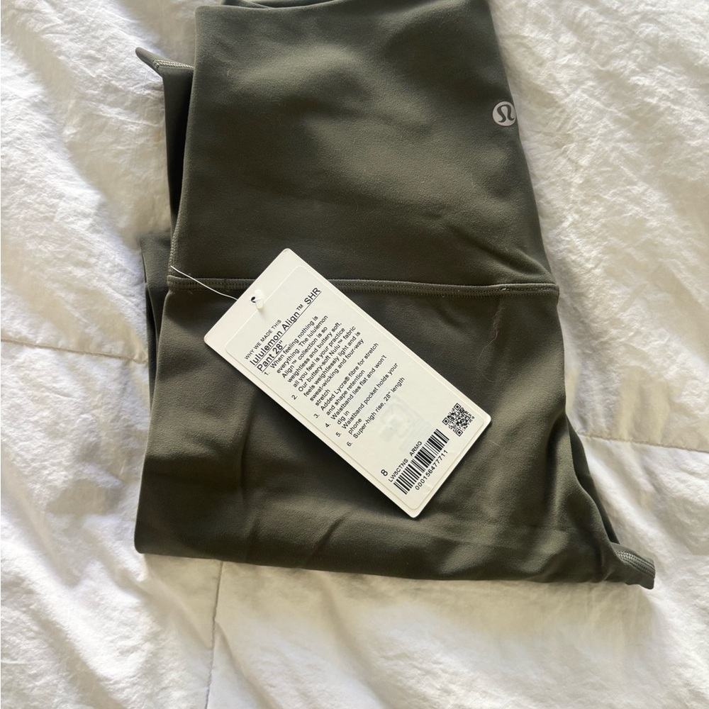 lululemon athletica Olive Green Align Leggings